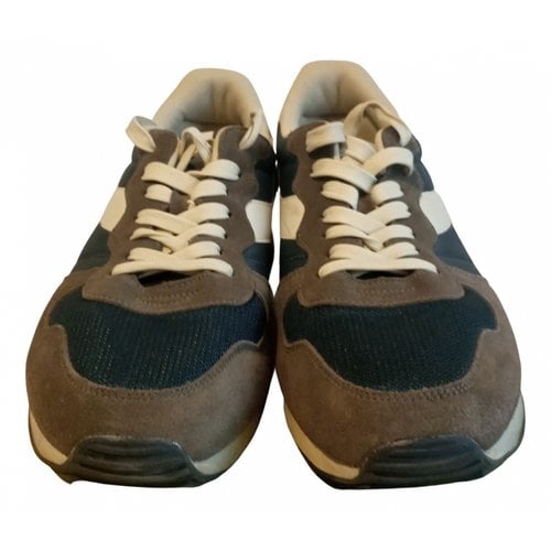 Pre-owned Diadora Low Trainers In Brown
