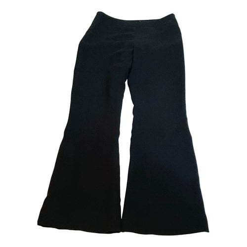 Pre-owned Mugler Trousers In Black