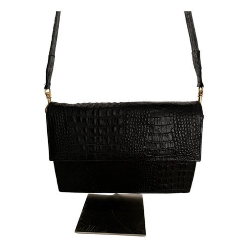 Pre-owned Rita Row Leather Handbag In Black