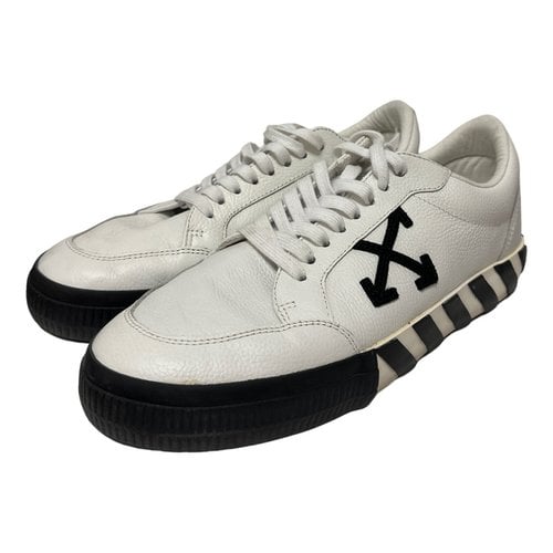 Pre-owned Off-white Low Top Leather Trainers In White