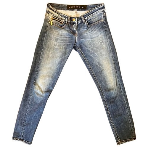 Pre-owned Mangano Slim Jeans In Blue