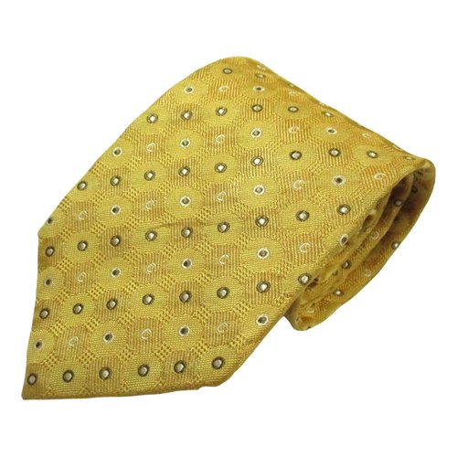 Pre-owned Celine Silk Tie In Yellow