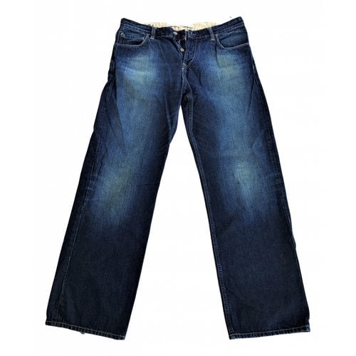 Pre-owned Timberland Straight Jeans In Navy