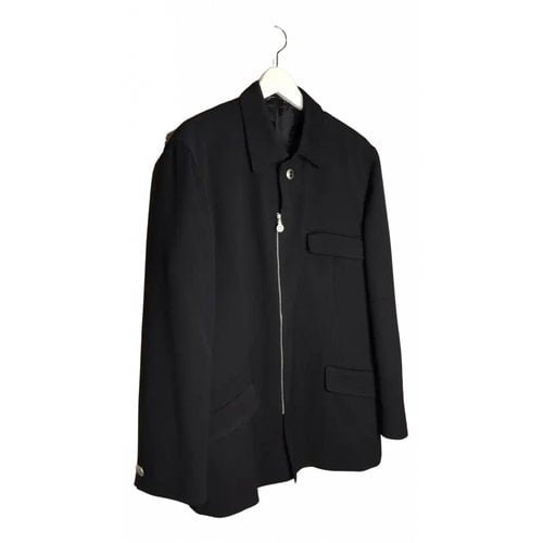 Pre-owned Versace Wool Jacket In Black