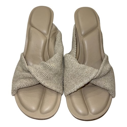 Pre-owned Jacquemus Cloth Mules In Beige