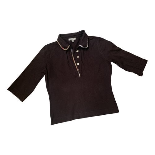 Pre-owned Burberry Polo In Brown