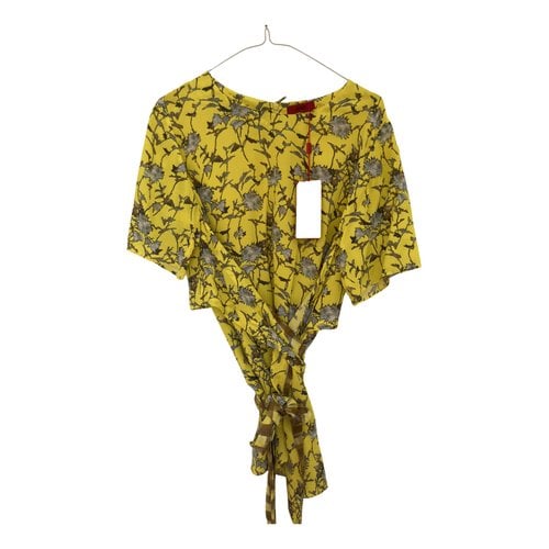 Pre-owned Hugo Boss Blouse In Yellow