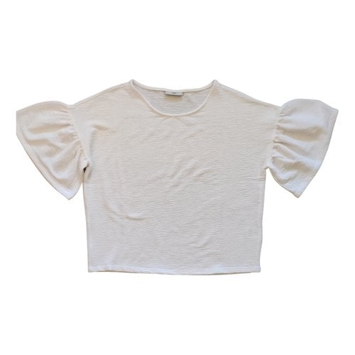 Pre-owned Minimum T-shirt In White