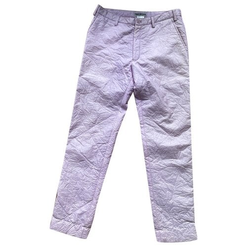 Pre-owned Issey Miyake Straight Pants In Purple