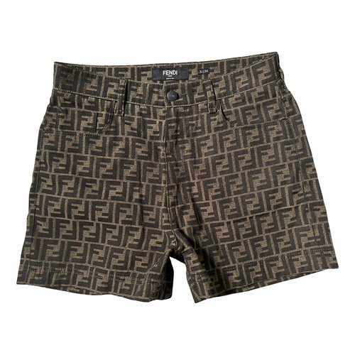 Pre-owned Fendi Shorts In Brown
