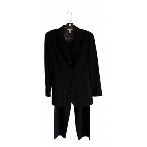 Pre-owned Calvin Klein Wool Suit Jacket In Black