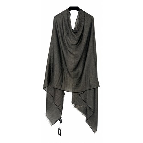Pre-owned Saint Laurent Cashmere Stole In Metallic