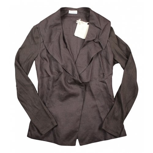 Pre-owned Brunello Cucinelli Linen Short Vest In Brown