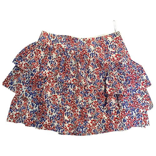 Pre-owned Moschino Silk Mini Skirt In Multicolour