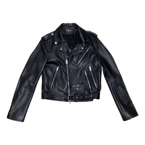 Pre-owned Amiri Leather Vest In Black