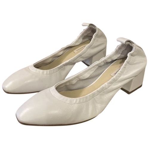 Pre-owned Fabio Rusconi Leather Heels In White