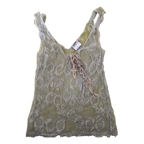 Pre-owned Chanel Lace Camisole In Pink