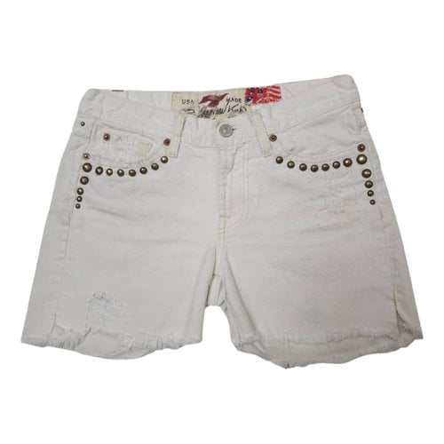 Pre-owned 7 For All Mankind Shorts In White
