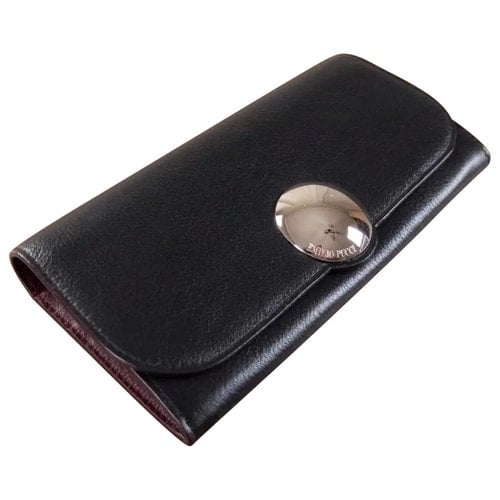 Pre-owned Emilio Pucci Leather Wallet In Black
