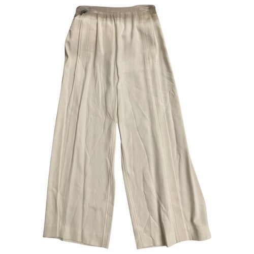 Pre-owned Helmut Lang Trousers In White