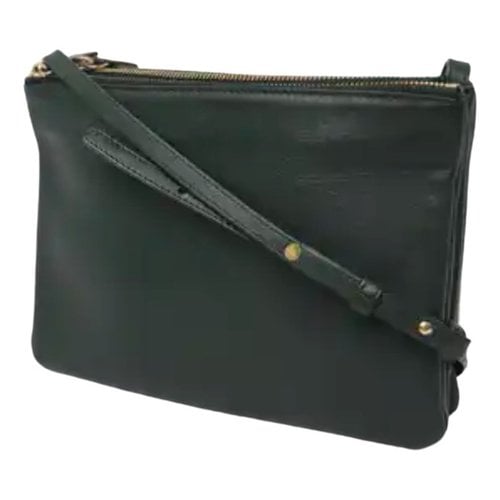 Pre-owned Celine Leather Handbag In Green