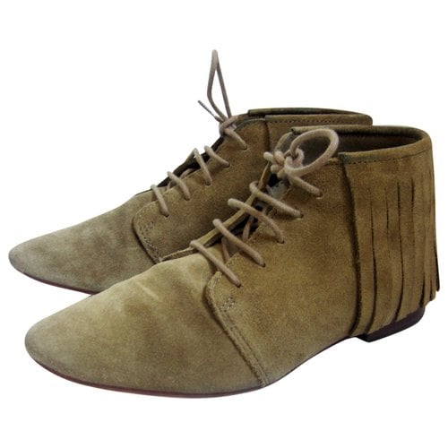 Pre-owned Bimba Y Lola Leather Boots In Beige