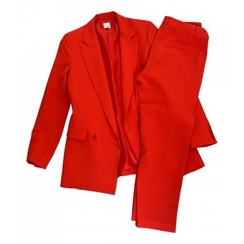 Pre-owned Iris & Ink Suit Jacket In Red