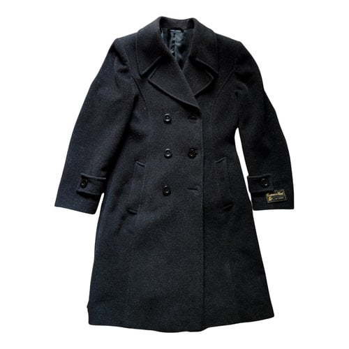 Pre-owned Alexander Mcqueen Cashmere Coat In Anthracite