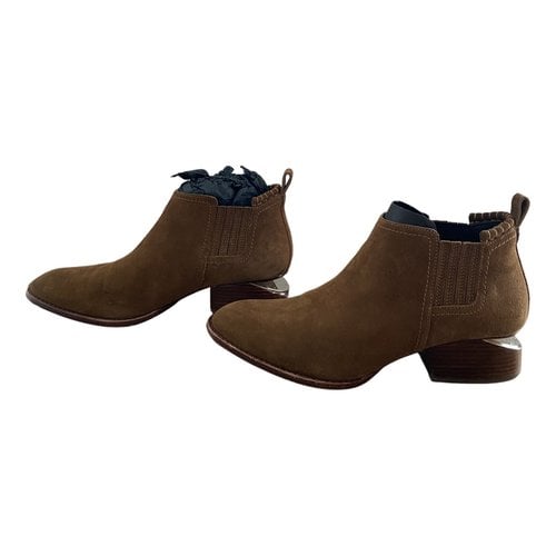 Pre-owned Alexander Wang Ankle Boots In Brown