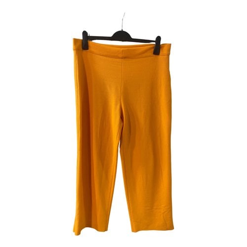 Pre-owned Marc Cain Trousers In Orange
