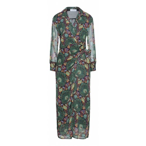 Pre-owned Kaos Mid-length Dress In Green