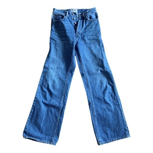Pre-owned Rouje Bootcut Jeans In Blue