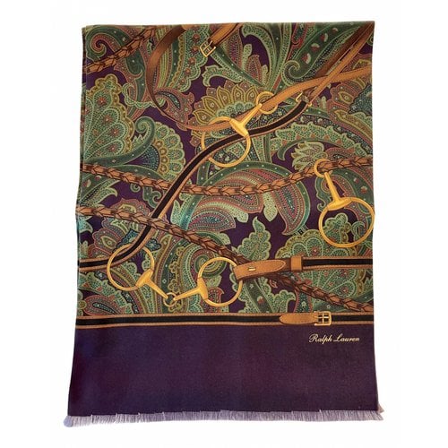 Pre-owned Ralph Lauren Silk Scarf In Multicolour
