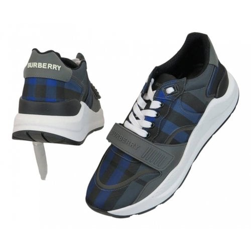 Pre-owned Burberry Cloth Low Trainers In Multicolour