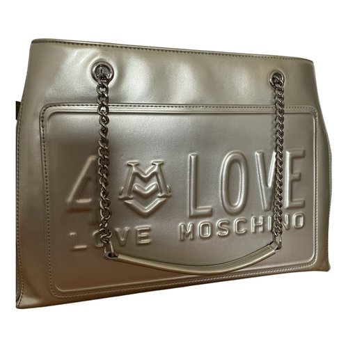 Pre-owned Moschino Love Handbag In Gold
