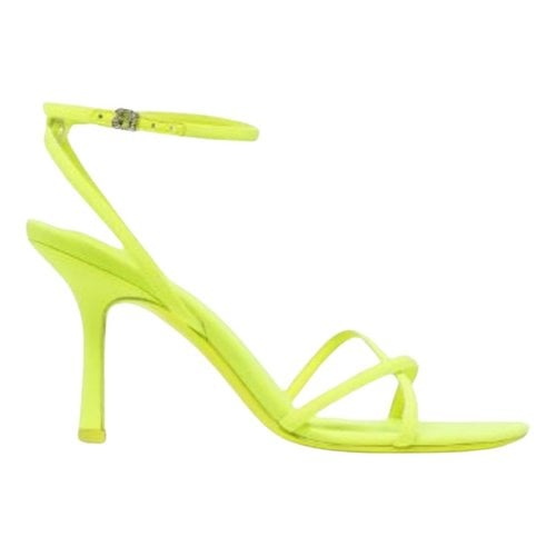 Pre-owned Alexander Wang Cloth Sandals In Yellow
