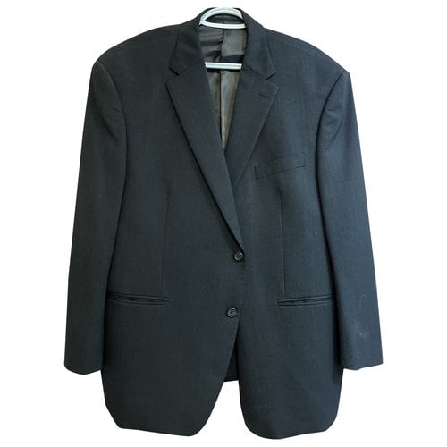 Pre-owned Lauren Ralph Lauren Wool Vest In Black