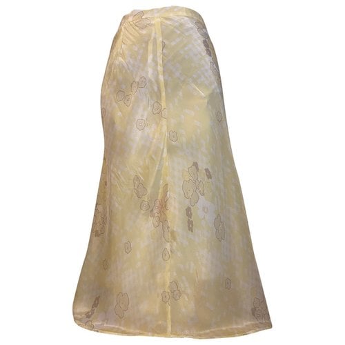 Pre-owned Rouje Maxi Skirt In Yellow