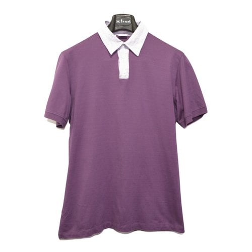 Pre-owned Brioni Polo Shirt In Purple