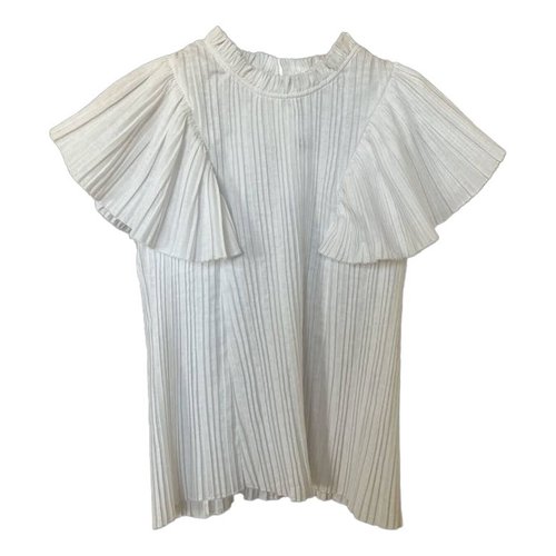 Pre-owned Sea New York Linen Blouse In White