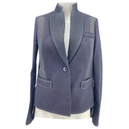 Pre-owned Givenchy Wool Blazer In Navy