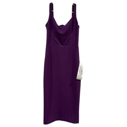 Pre-owned Dress The Population Mid-length Dress In Purple