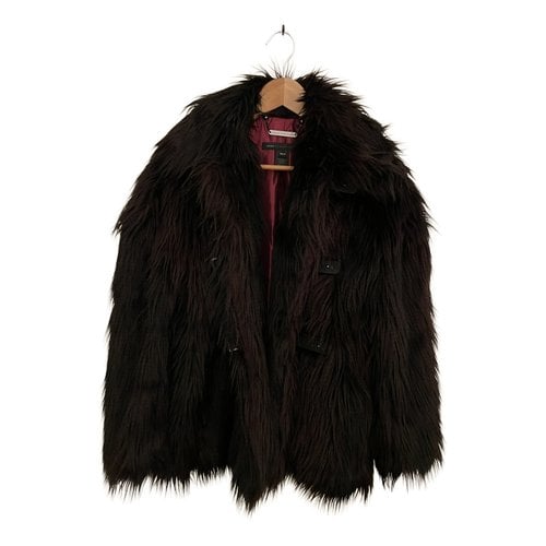 Pre-owned Marc By Marc Jacobs Faux Fur Jacket In Brown
