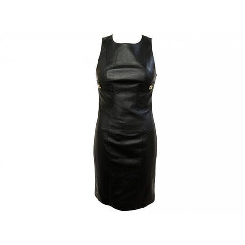 Pre-owned Chanel Leather Dress In Black