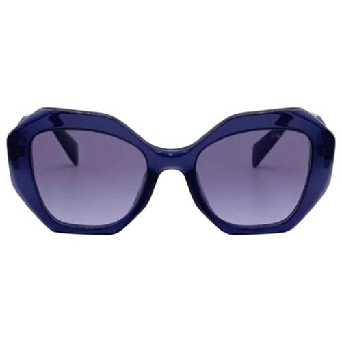 Pre-owned Prada Aviator Sunglasses In Blue