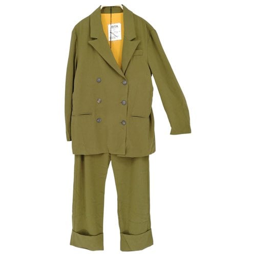 Pre-owned Rita Row Suit Jacket In Green