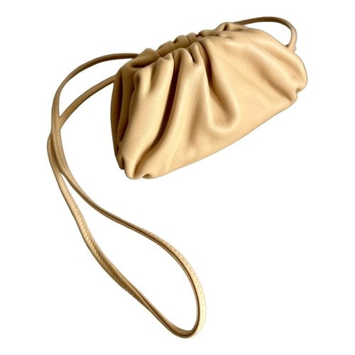 Pre-owned Bottega Veneta Pouch Leather Mini Bag In Camel