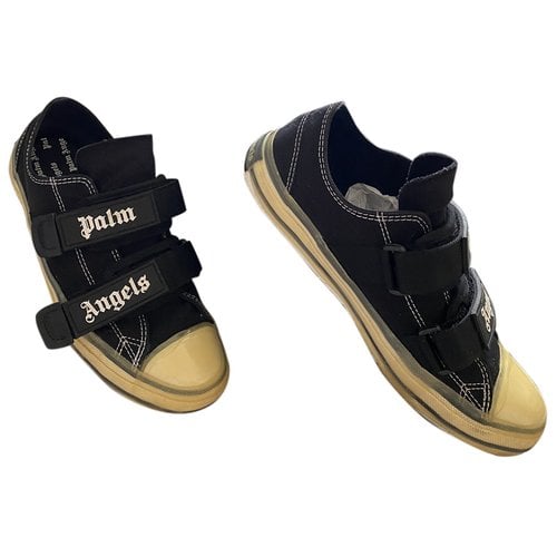 Pre-owned Palm Angels Low Trainers In Black