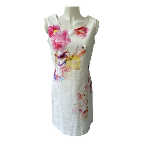 Pre-owned Caroline Biss Mid-length Dress In White