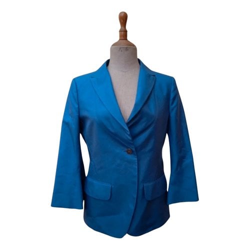 Pre-owned Jil Sander Silk Jacket In Blue